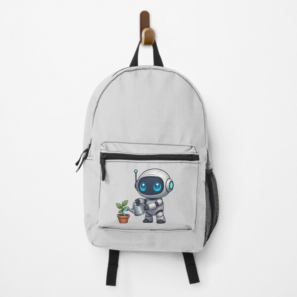 Item preview, Cute Futuristic Robot Illustration Watering a Plant designed and sold by henamy.