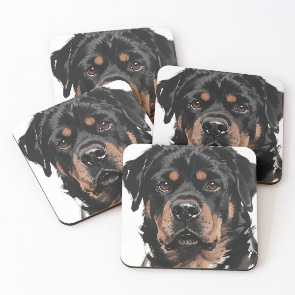 Item preview, Rottweiler Ink Painting Close-up designed and sold by forget45studio.