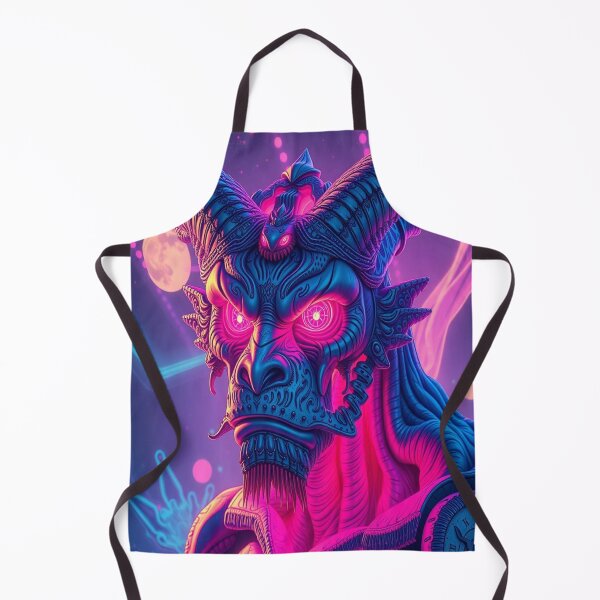 Item preview, Neon Mythos & Horned Elegance – Fantasy Art with Glow, Character & Cosmic Depth designed and sold by FotoworldEdel.