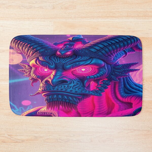 Item preview, Neon Mythos & Horned Elegance – Fantasy Art with Glow, Character & Cosmic Depth designed and sold by FotoworldEdel.