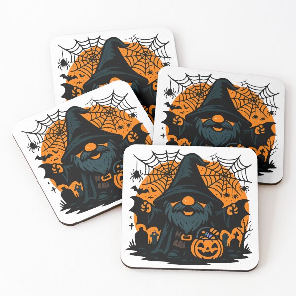Item preview, Spooky Halloween Gnome T-Shirt – Surrounded by Spider Webs & Graveyard designed and sold by PrintCreations9.