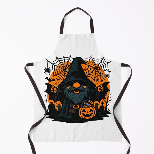 Item preview, Spooky Halloween Gnome T-Shirt – Surrounded by Spider Webs & Graveyard designed and sold by PrintCreations9.