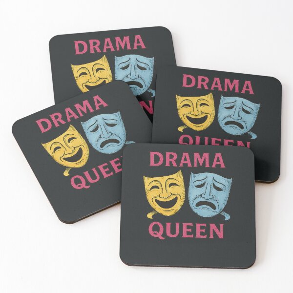 Item preview, Comedy Tragedy Masks Drama Queen Retro Theater Acting Design designed and sold by FrictionMaxxing.