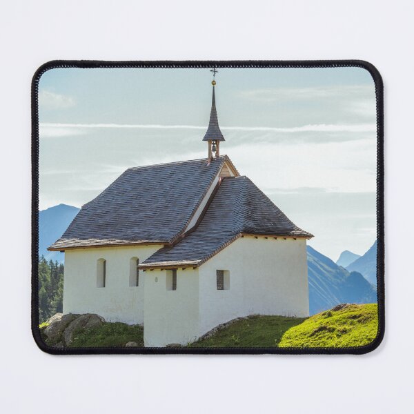 Item preview, Alpine Chapel in the Swiss Mountains designed and sold by alicjamiekina.