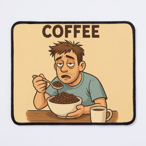 Item preview, I Need Coffee – Funny Cartoon Morning Struggle designed and sold by EfraimFunArt.