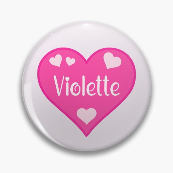 Artikelvorschau, Violette Name Rosa Herz entworfen und verkauft von Jeallan Designs.