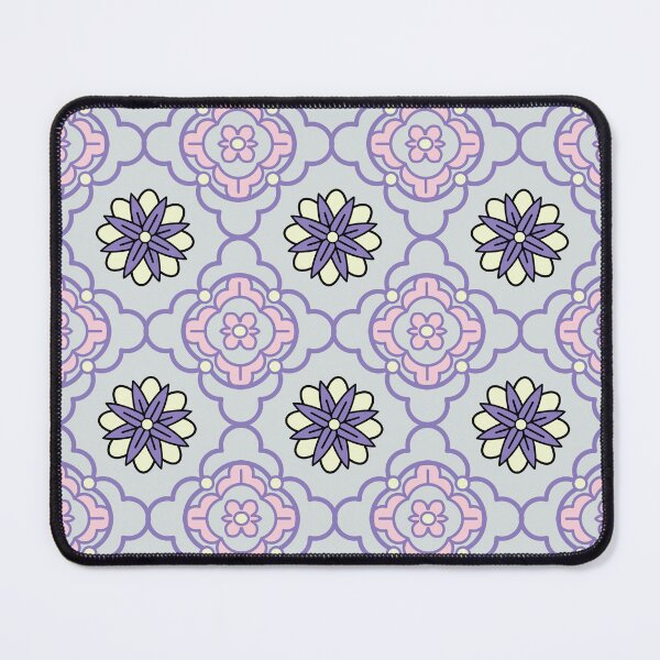 Item preview, Soft-Hued Floral & Quatrefoil Seamless Pattern designed and sold by DesignByNui.