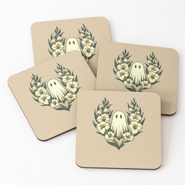 Item preview, Cute Floral Ghost Pastel Flowers Spooky Halloween Aesthetic Design designed and sold by FrictionMaxxing.