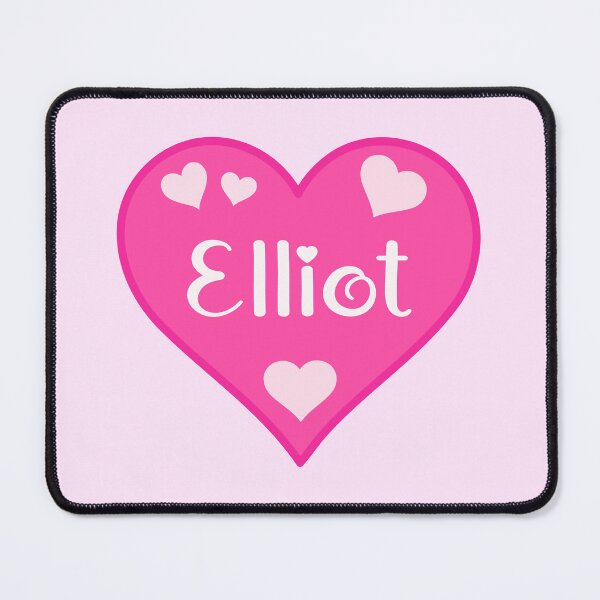 Item preview, Elliot Name Pink Heart  designed and sold by Jeallan Designs.