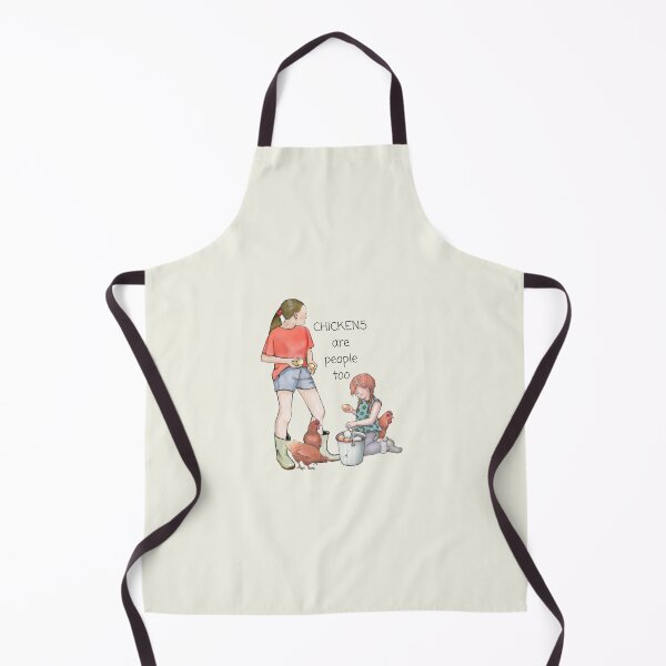 Item preview, Chickens Are People Too, Girls Gathering Eggs designed and sold by JoyfulWhimsy.
