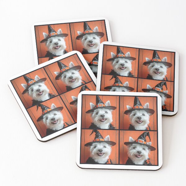 Item preview, West Highland Terrier Witches Hat Photobooth - Cute Westie Halloween designed and sold by RockFireMerch.