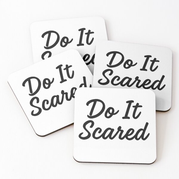 Item preview, Do It Scared – Motivational Quote Typography designed and sold by SlomianyPisarz.