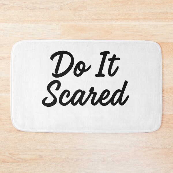 Item preview, Do It Scared – Motivational Quote Typography designed and sold by SlomianyPisarz.