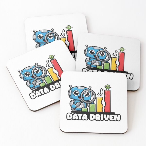 Item preview, Data Driven Fun: Chibi Robot & Happy Data Logo designed and sold by Sitred123.