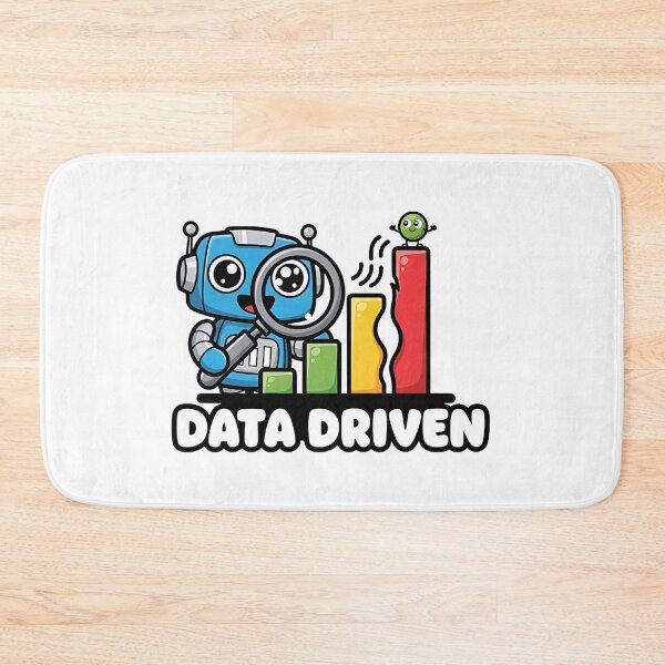 Item preview, Data Driven Fun: Chibi Robot & Happy Data Logo designed and sold by Sitred123.