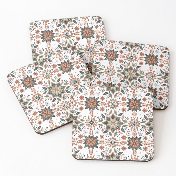 Item preview, Floral Rosettes with Geometric Fillers designed and sold by Shuga-Design.