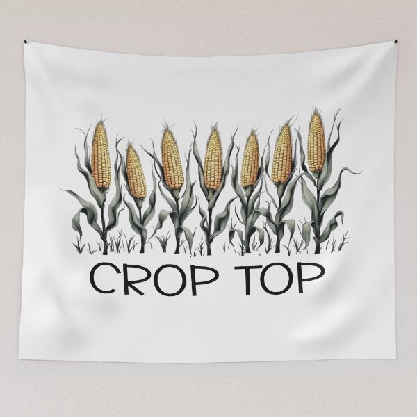 Item preview, Crop Top Corn Funny Farmer Cool Vintage Corn Farmer designed and sold by Colorfulman.