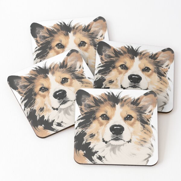 Item preview, Corgi Ink Painting Close-up designed and sold by forget45studio.