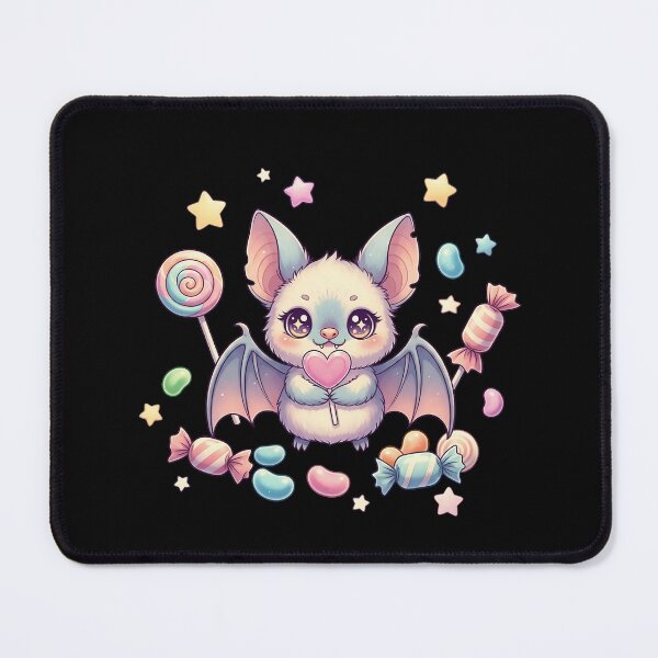 Item preview, Cute Kawaii Bat with Pastel Candy designed and sold by istoriadesign.