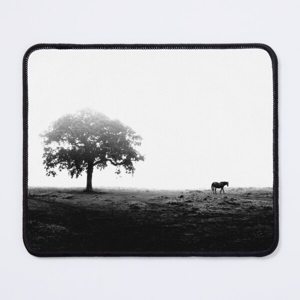 Item preview, A horse and tree almost getting lost in the fog designed and sold by Curiospho.