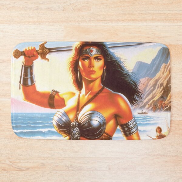 Item preview, Retro Warrior Woman designed and sold by PulpVintage.
