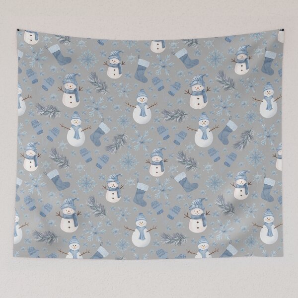 Item preview, Cozy Blue Winter on Gray designed and sold by KSimpson838.