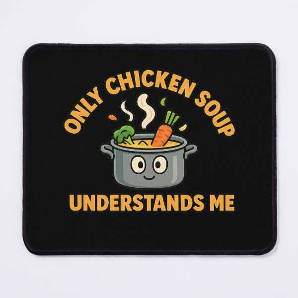 Item preview, Only Chiken Soup– Funny Comfort Food designed and sold by lArtsCorner.