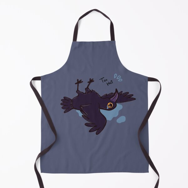 Item preview, Funny Crow Too Hot – Cute Summer Bird Illustration designed and sold by Ladytaleart.