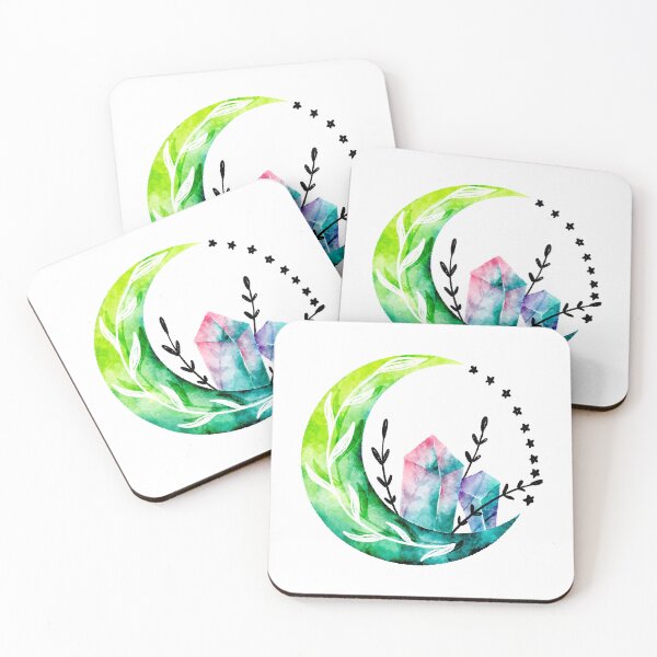 Item preview, Brilliant Green Crescent with Crystals designed and sold by Farissa Designs.