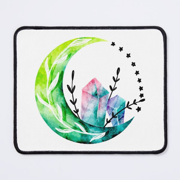 Item preview, Brilliant Green Crescent with Crystals designed and sold by Farissa Designs.