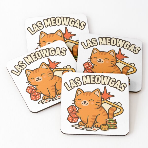 Item preview, Las Meowgas – Funny Vegas Cat T-Shirt, Cute Cartoon Kitty Casino Design for Cat Lovers designed and sold by MeowLaugh.