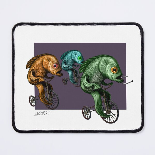 Item preview, Three fish on tricycles designed and sold by Mikotank.