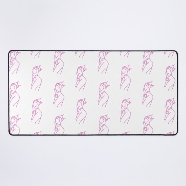 Item preview, Neon Femme Silhouette – Pink Line Art Seductive Glow Design designed and sold by Aucia.