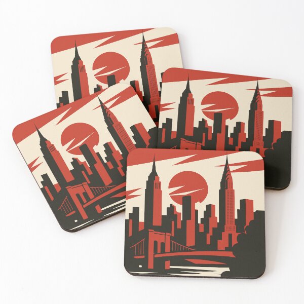 Item preview, Manhattan Vintage Travel Poster designed and sold by rogue-design.