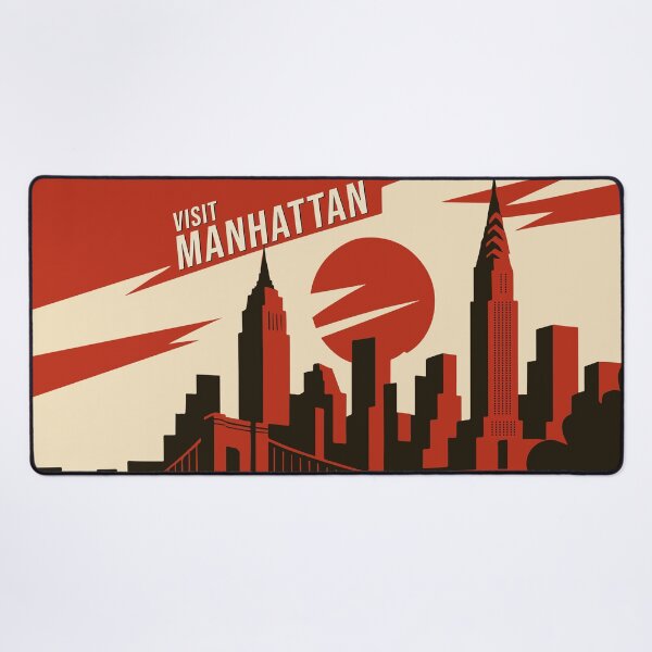Item preview, Manhattan Vintage Travel Poster designed and sold by rogue-design.