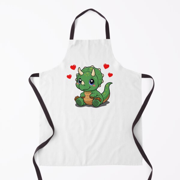 Item preview, Cute Triceratops with Hearts – Kawaii Dinosaur Gift designed and sold by Lily's World.