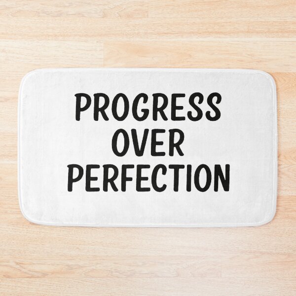 Item preview, Progress Over Perfection – Motivational Quote Typography designed and sold by SlomianyPisarz.