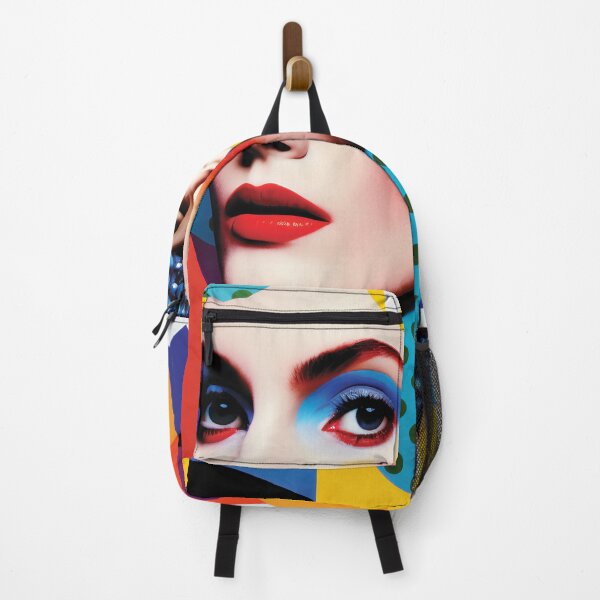 Item preview, Geometric Pop Art Portrait - Abstract Woman's Face designed and sold by LuPa Creative.