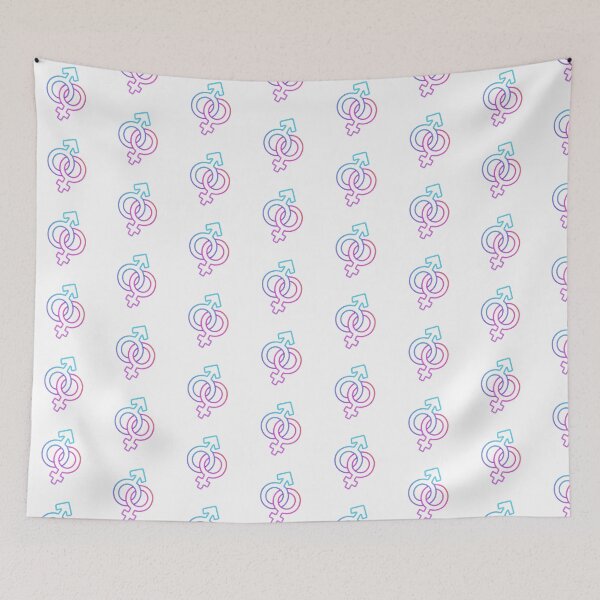 Item preview, Neon Gender Symbols – Interlocked Male & Female Sign Pop Art Design designed and sold by Aucia.