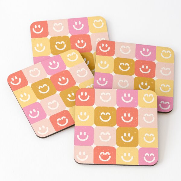 Item preview, Smiley Face Checker Blocks Pattern designed and sold by Farissa Designs.