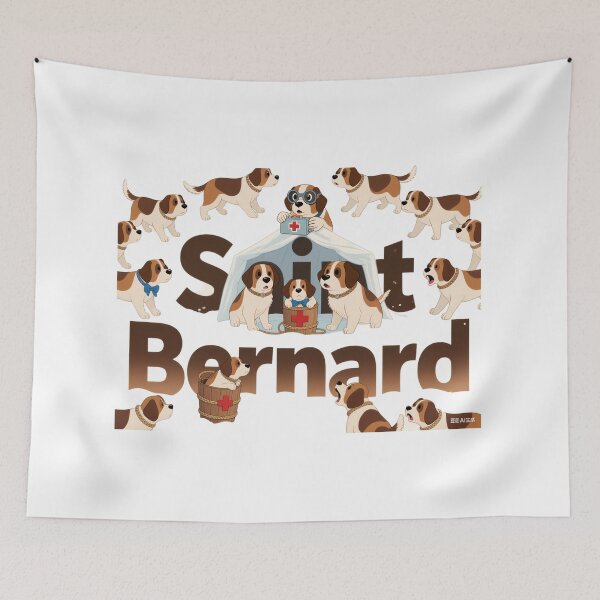 Aperçu de l'œuvre Saint Bernard avec Saint Bernard créée et vendue par forget45studio.
