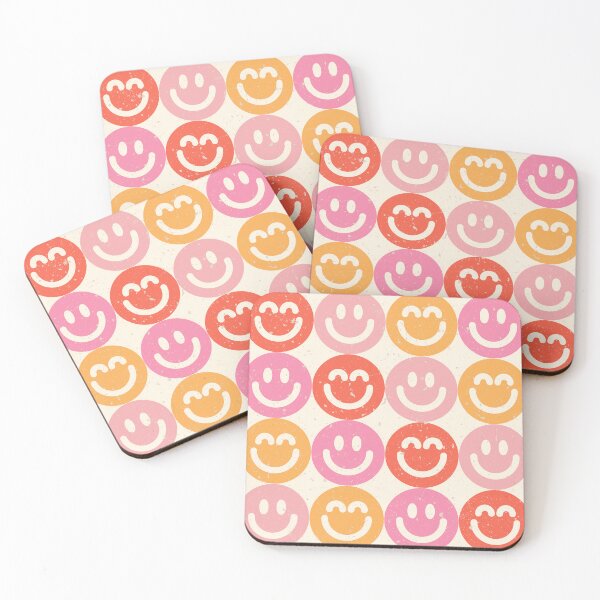 Item preview, Smile Face Fun Retro Emoticons Pattern designed and sold by Farissa Designs.