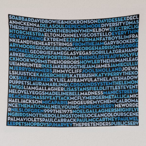 Item preview, gig list - blue designed and sold by x1brett.