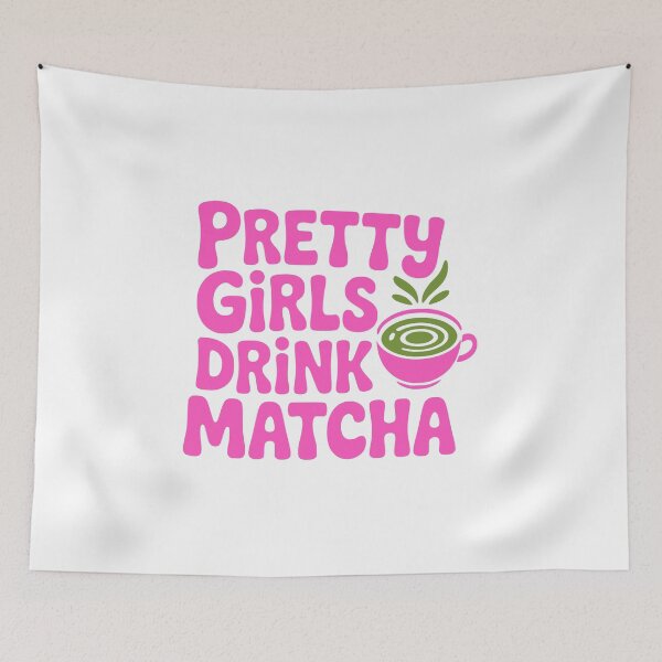Item preview, Pretty Girls Drink Matcha! Pink Matcha Girl designed and sold by PMCreative.