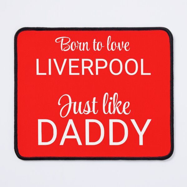 Item preview, Born to Love Liverpool Just Like Daddy – Cute Baby & Dad Football Fan Design designed and sold by AnadAA.