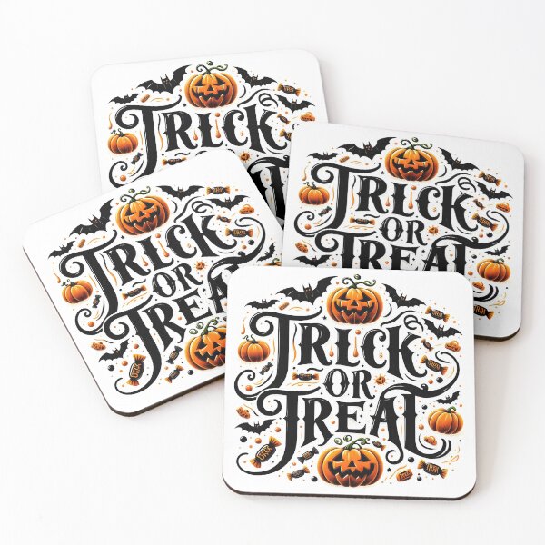 Item preview, Trick or Treat calligraphy design designed and sold by DreamagineArtDesign.
