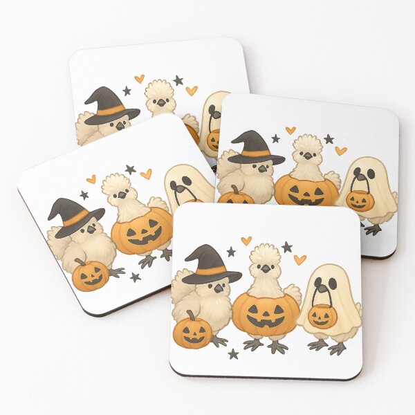 Item preview, Halloween Silkie Trio designed and sold by SilkeHenSticke.