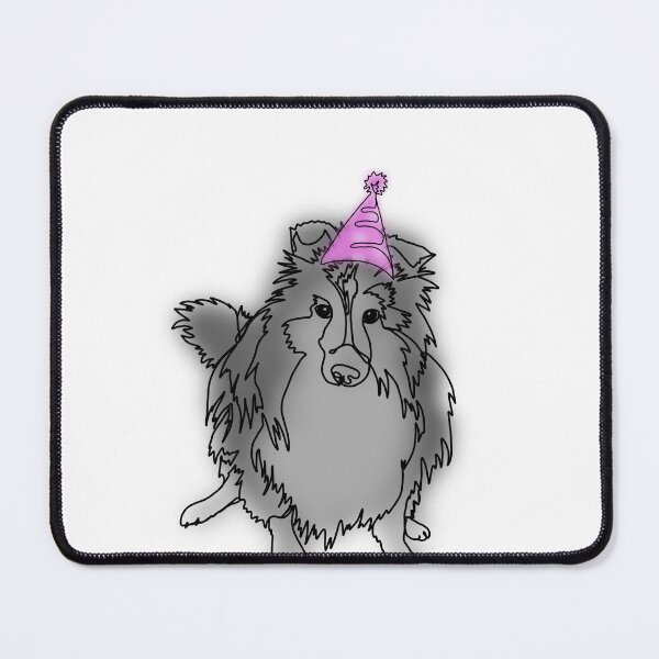Item preview, Josh the Pink Party Sheltie in a Hat – animalzinhats designed and sold by Ashley’sAnimalz.