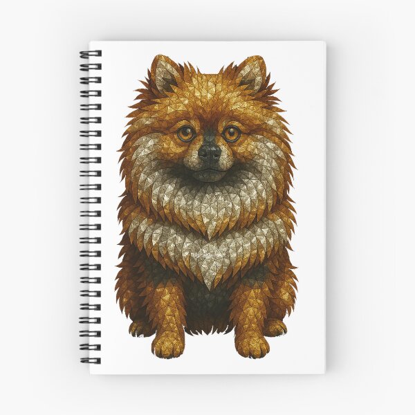 Item preview, Gemstone Mosaic Pomeranian Portrait designed and sold by DigitalGemArt.