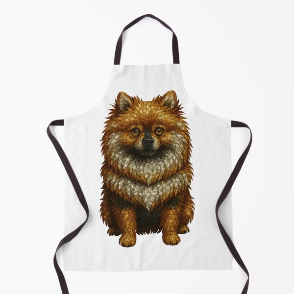 Item preview, Gemstone Mosaic Pomeranian Portrait designed and sold by DigitalGemArt.